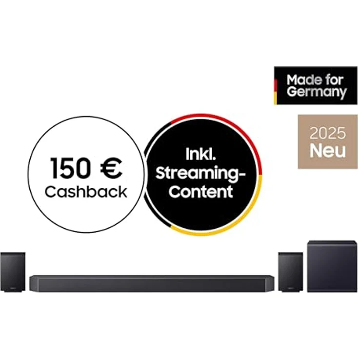 Samsung Q-Serie Soundbar HW-Q995GF 11.1.4-Kanal Subwoofer & Rücklautsprecher (2025) Black – Bild 2