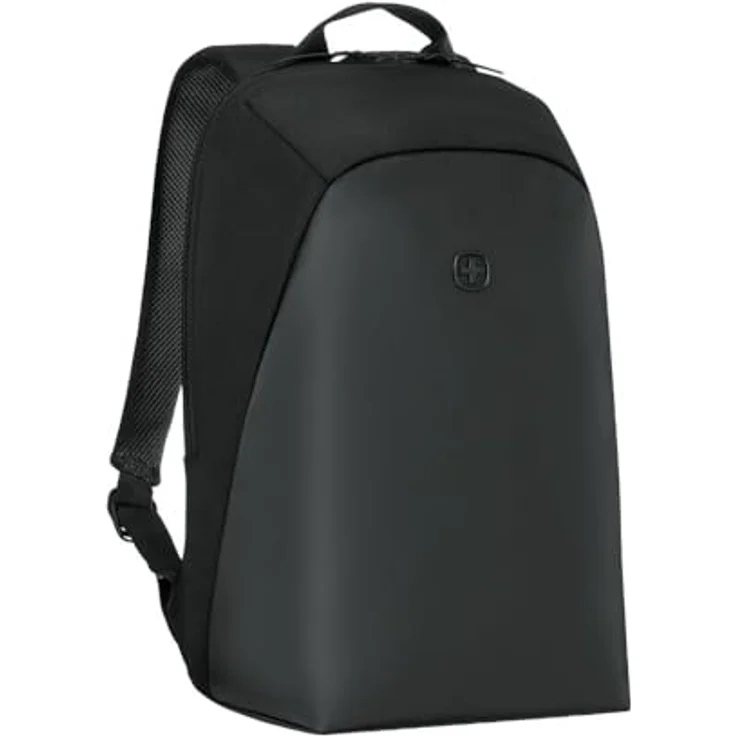 Wenger UrbanOne Light Backpack, Rucksack für Laptops bis 14" aus recycelten Materialien, schwarz – Bild 1
