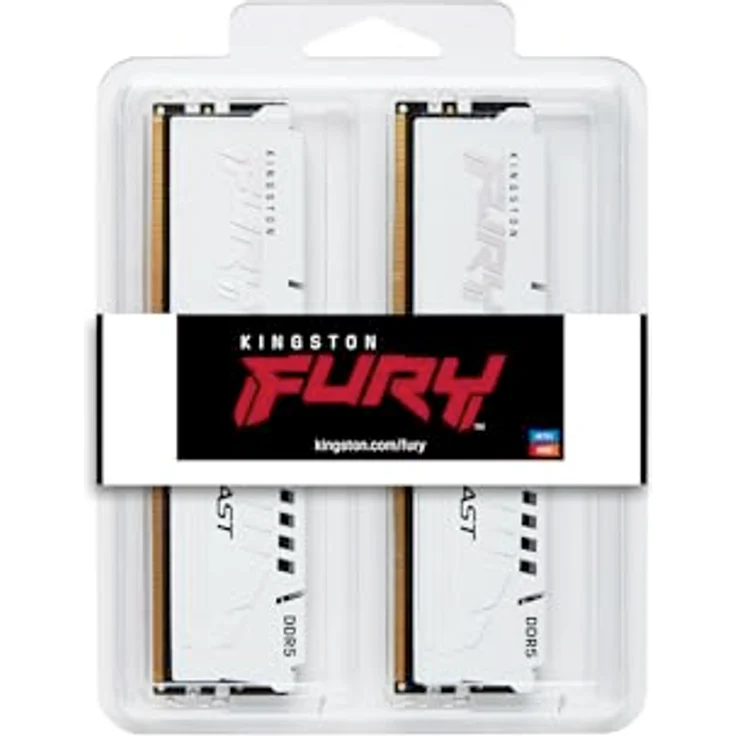 Kingston FURY Beast 32GB 6000MT/s DDR5 CL30 DIMM (Kit mit 2) Weiß Desktop Gaming Speicher - KF560C30BWEK2-32 – Bild 4
