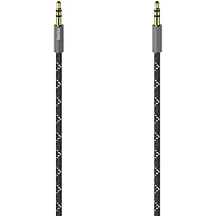 Hama Audio-Kabel, 3,5-mm-Klinken-St. - St., Stereo, Metall, vergoldet, 1,5 m – Bild 1