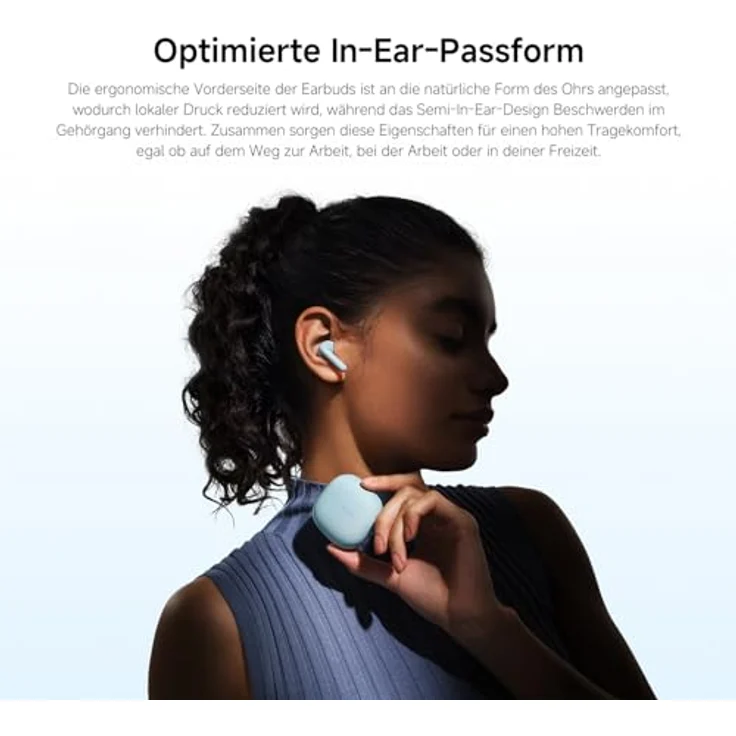 Xiaomi Redmi Buds 8 Active, True-Wireless In-Ear Bluetooth 5.4 Kopfhörer mit KI-Rauschunterdrückung, schwarz – Bild 4
