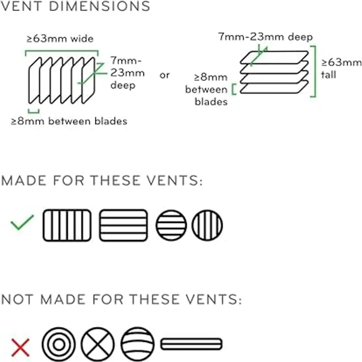 Peak Design Car Mount Vent Charging v2, Smartphone Halterung mit kabelloser Ladefunktion, Schwarz – Bild 6