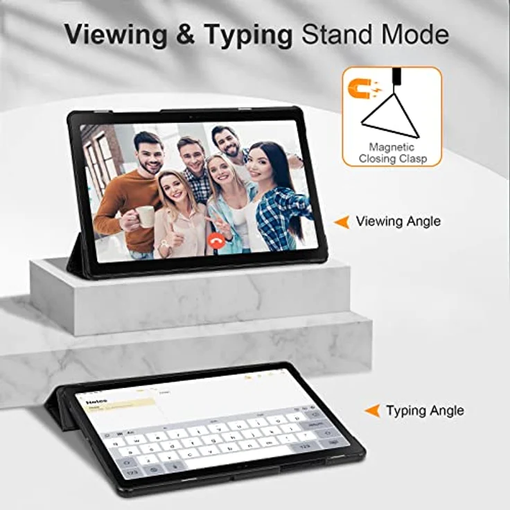 Fintie Tablet-Hülle für Samsung Galaxy Tab A8 10.5 2021 - Ultra Schlank Kunstleder Schutzhülle Cover mit Auto Schlaf/Wach Funktion in verschiedenen Farben – Bild 4