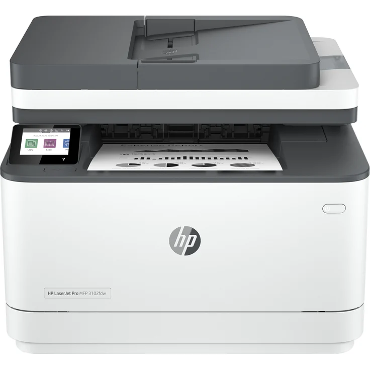 HP LaserJet Pro MFP 3102fdw, Schwarzweiß, Multifunktionsdrucker für kleine und mittlere Unternehmen, Kabellos, Drucken vom Smartphone oder Tablet, Duplexdruck und -scannen, Fax – Bild 1