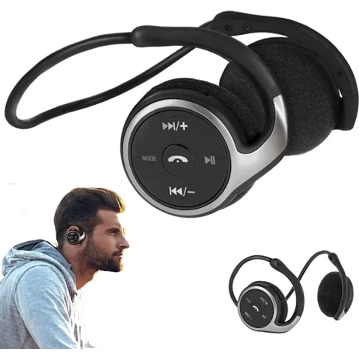 Krüger&Matz KMP10BT Kabellose Over-Ear Bluetooth Kopfhörer schwarz – Bild 2