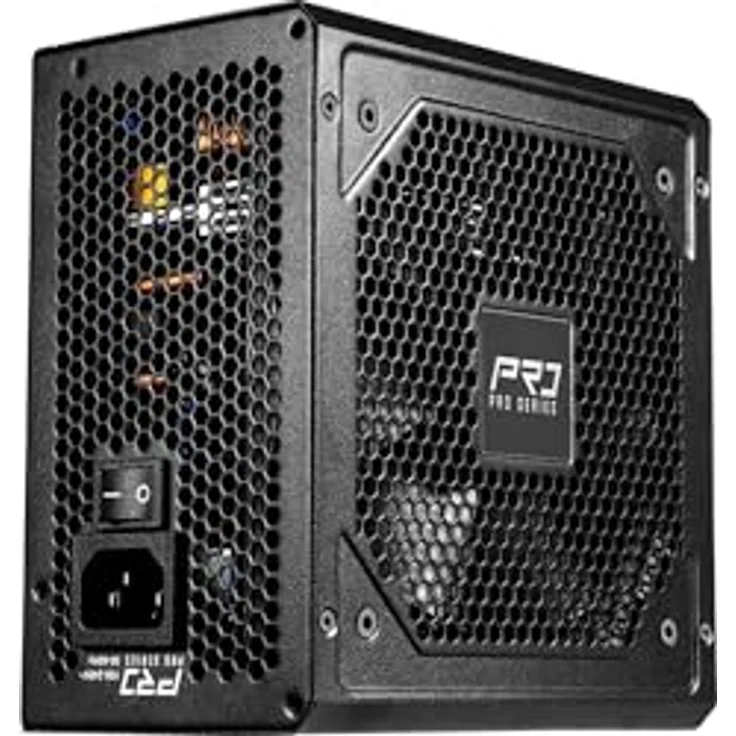 AsRock Pro Series PRO-650G, 650W ATX Netzteil mit 80 PLUS Gold-Zertifizierung, Schwarz, geräuscharmer 120 mm Lüfter, fixes Kabelmanagement – Bild 3
