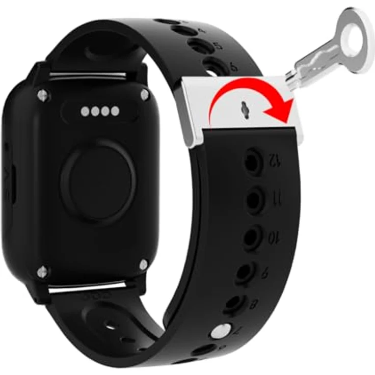 NikuTRAX Notrufuhr NC96S Protect Plus (Demenz) mit Vitalfunktionen & Sturzsensor, 4G/LTE, IP68, EIN-Knopf – Bild 5