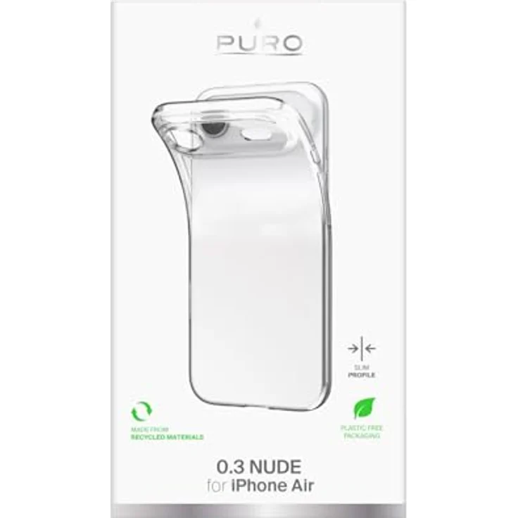 Puro iPhone 17 Air Hülle Transparent TPU Ultra-Slim 0.3 Nude, eleganter Schutz mit präzisen Ausschnitten – Bild 1