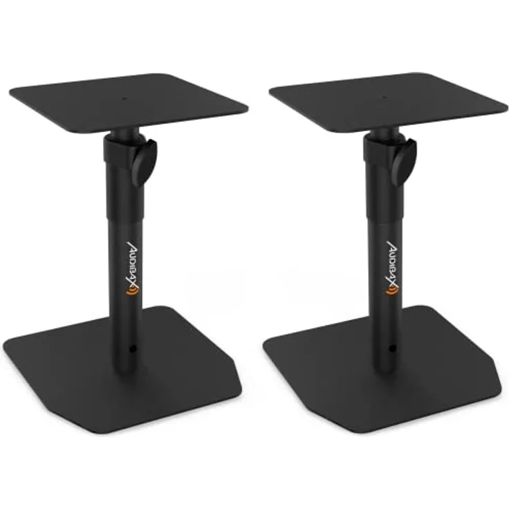 Audibax Neo STM-20 Soportes de Mesa Regulables para Monitor Estudio y Altavoz (Pareja)