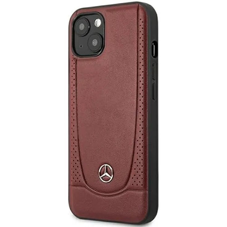Mercedes MEHCP15SARMRE, Smartphone Hülle aus Eco-Leder für iPhone 15, 6.1", urbanes Design, rot – Bild 2