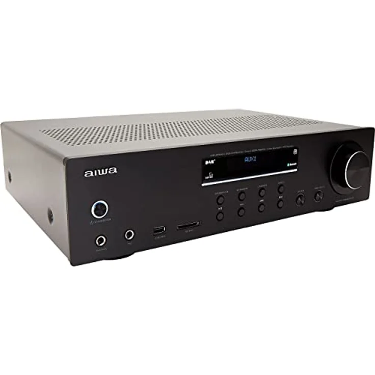 Aiwa AMR-200DAB/BK: Verstärker, AV-Dab+-Receiver, mit Bluetooth 5.0, 200 W, USB-Port, SD-Kartenleser, Farbe: Schwarz – Bild 2