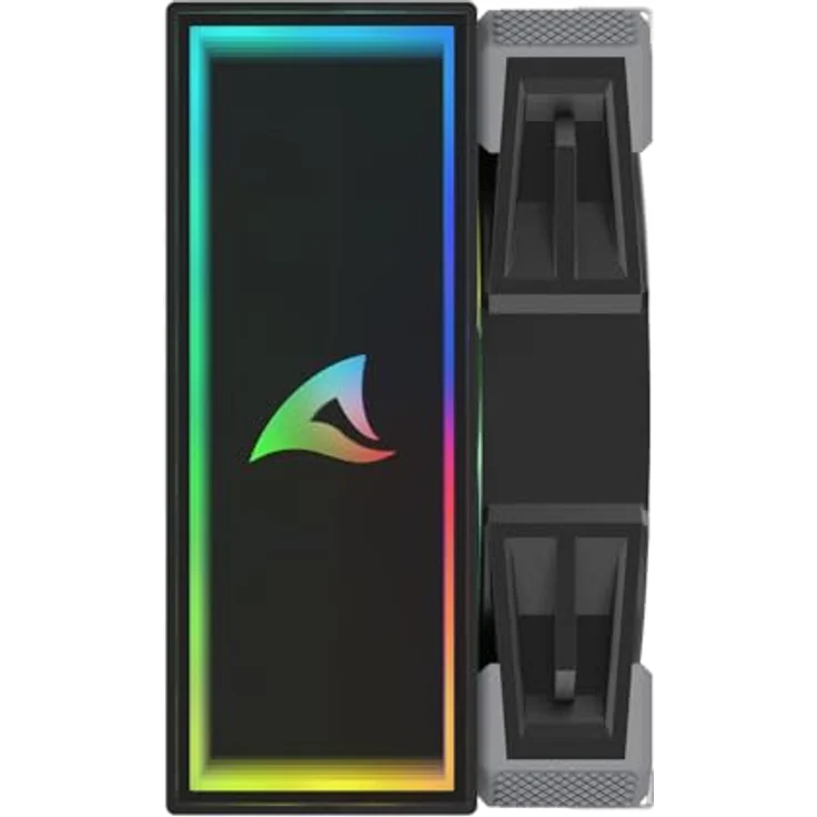 Sharkoon A40 RGB Black Air Cooler, CPU Kühler mit 121,55 m³/h Luftstrom und variabler Lüftergeschwindigkeit, Schwarz – Bild 9