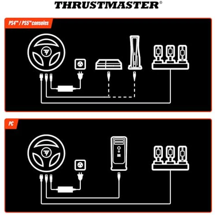 THRUSTMASTER T248R, Gaming-Lenkrad mit T-HD Force Feedback, 25 Tasten, ergonomischem Design, für PS5, PS4 und PC – Bild 9