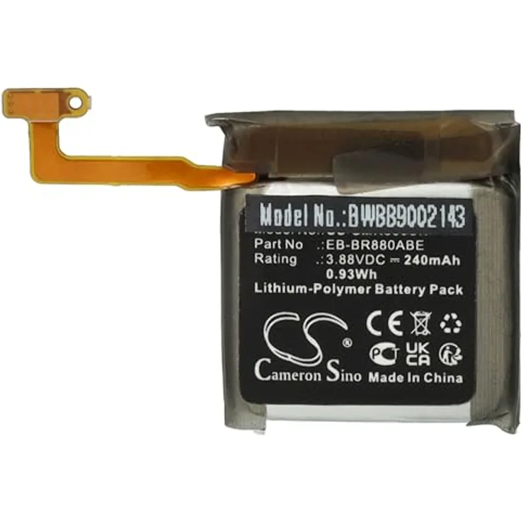 vhbw Akku kompatibel mit Samsung Galaxy Watch 4 (40mm) Smartwatch Uhr Fitnessarmband (240 mAh, 3,88 V, Li-Polymer)