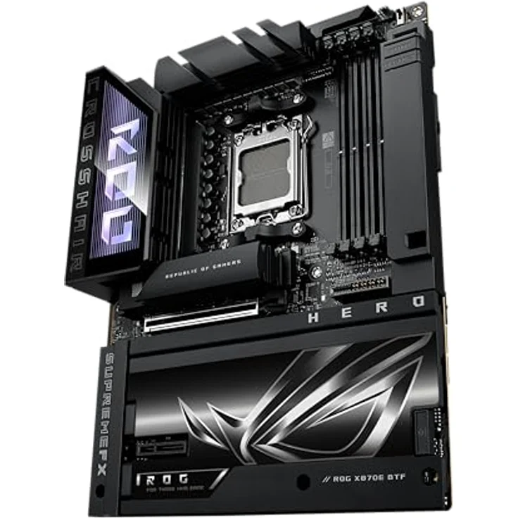 ASUS ROG CROSSHAIR X870E DARK HERO, ATX Gaming Mainboard mit AMD AM5 Sockel, 20+2+2 Power Stages, DDR5, Wi-Fi 7, 10Gb Ethernet, schwarz – Bild 8