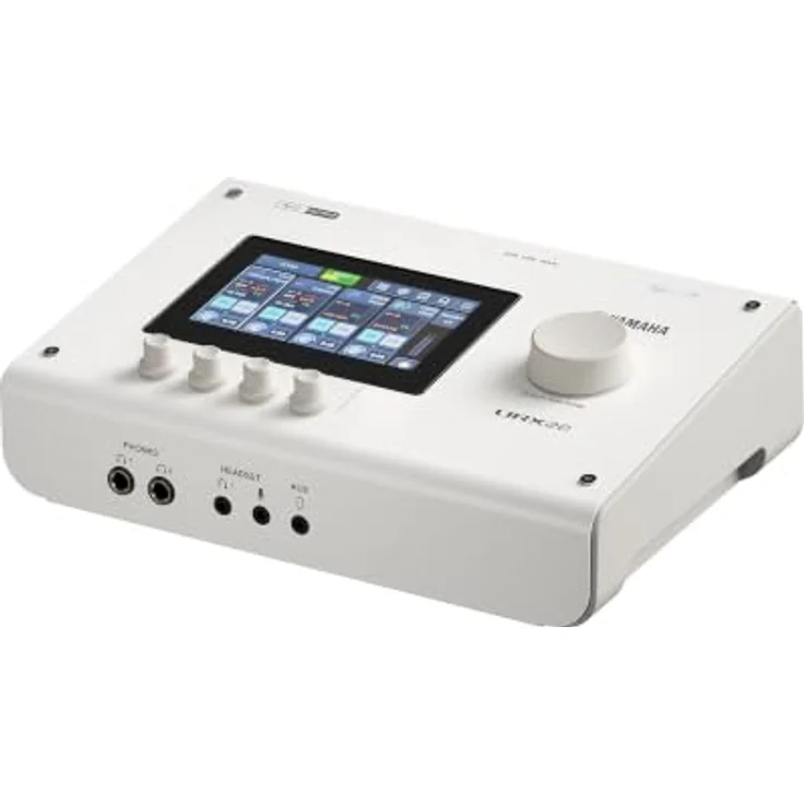 YAMAHA URX22 USB-C Audiointerface, kompaktes 4-In/2-Out-Interface mit 32-Bit/192 kHz Audio, Touch-LCD-Steuerung und integriertem DSP-Mixing – Weiß – Bild 3