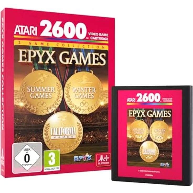 PLAION EPYX Games (Atari 2600+) Cartridge, Sammlung klassischer Sporttitel mit 20 Disziplinen – Bild 2