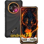 Ulefone Armor X31 Pro 5G Outdoor Smartphone, 16GB+256GB/2TB Android 14 Rugged Handy, 6050mAh, 64MP+25MP Nachtsicht, 120Hz 6,56" FHD+ Display, Dual SIM/Fingerabdruck/Okta-Kern/IP68/GPS/NFC/OTG Orange