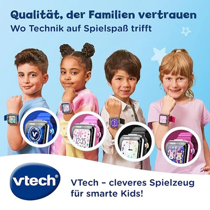 VTech KidiZoom Smart Watch MAX blau für Kinder ab 5 Jahren mit integrierter Kamera und Schrittzähler – Bild 7