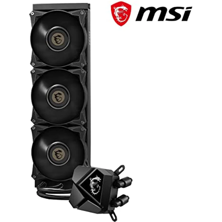 MSI MAG CORELIQUID P360 AIO CPU-Wasserkühlung, Klavierlackoptik-Schwarz, integrierte Lüfterpumpe, Split-Flow-Wasserkühlung, verdampfungssichere Schläuche, einfache Montage - AMD & Intel kompatibel – Bild 3