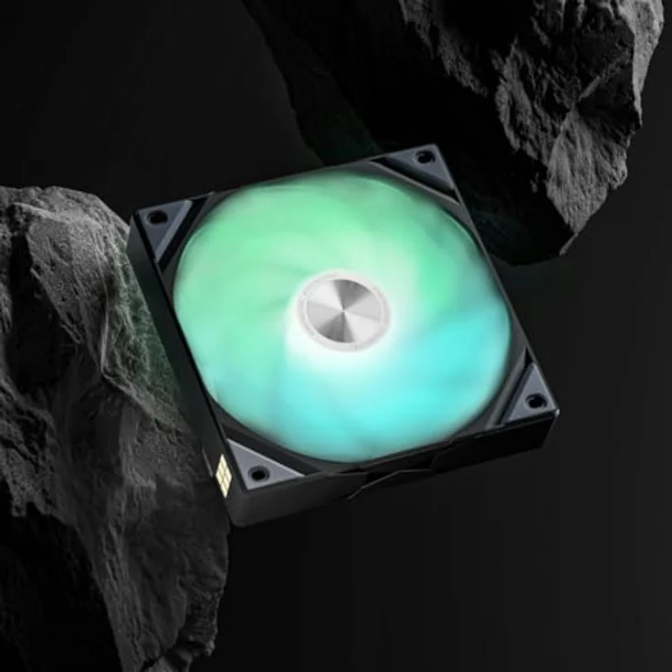 TRYX ROTA SL ARGB 120 Schwarz, 120 mm RGB PWM Lüfter mit Daisy-Chain und magnetischem Anschlusskabel, leise und leistungsstark für PC-Gehäuse und Radiatoren – Bild 2