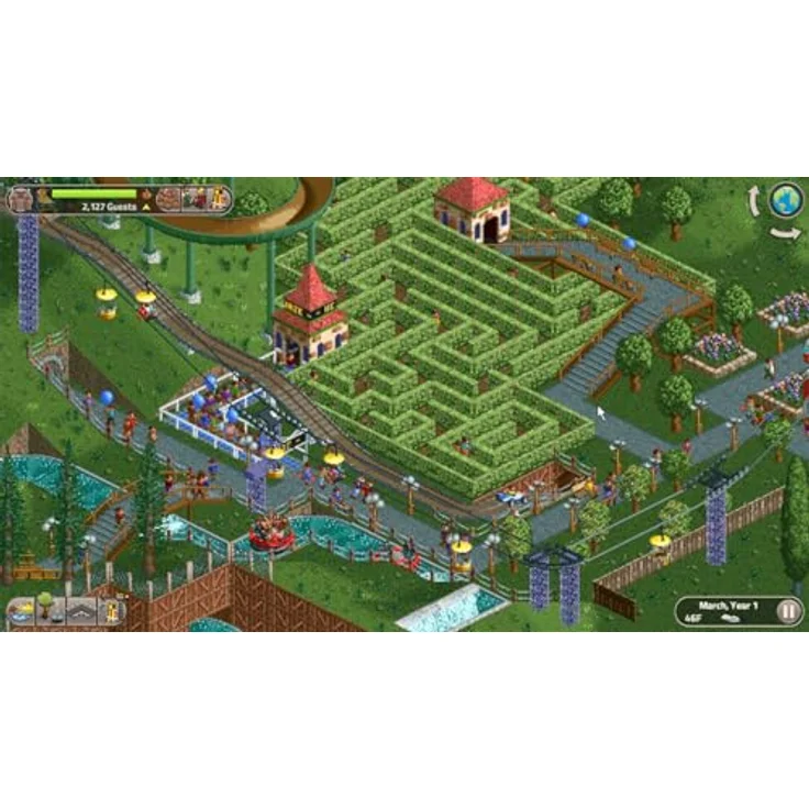Atari RollerCoaster Tycoon Classic - Switch, Achterbahnbau und Parkmanagement in einem Spiel – Bild 5