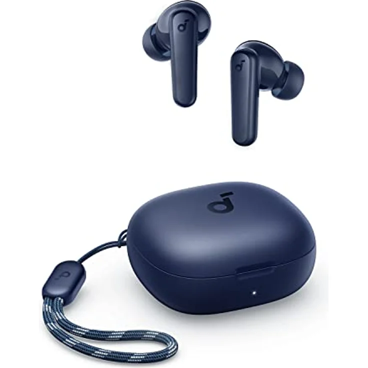 soundcore by Anker P20i True Wireless Earbuds, Kabellose Bluetooth Kopfhörer, 10mm Treiber, Bluetooth 5.3, Anpassbarer EQ, 30 Std. Spielzeit, IPX5 wasserfest, 2 Mikros mit KI (Blau) – Bild 1