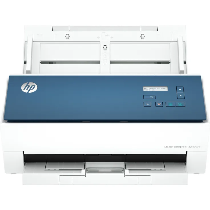 HP ScanJet Enterprise Flow 9000 s1, Dokumentenscanner mit Vorlageneinzug, 80 Seiten pro Minute, 600 x 600 DPI, Blau, Weiß