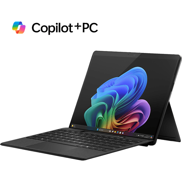 Microsoft Surface Pro 11 Copilot+ PC, 13" Touch, Snapdragon X Plus, 16GB RAM, 512GB SSD, Schwarz, Win 11