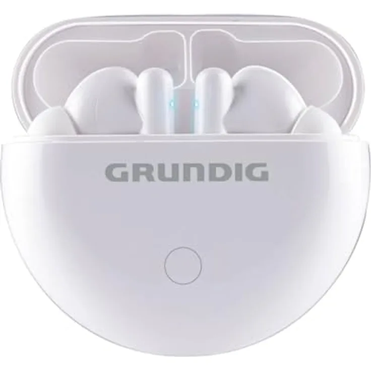 Grundig TWS Ohrstöpsel, kabellose Kopfhörer mit 3h Akkulaufzeit, Bluetooth 5.3, Weiss