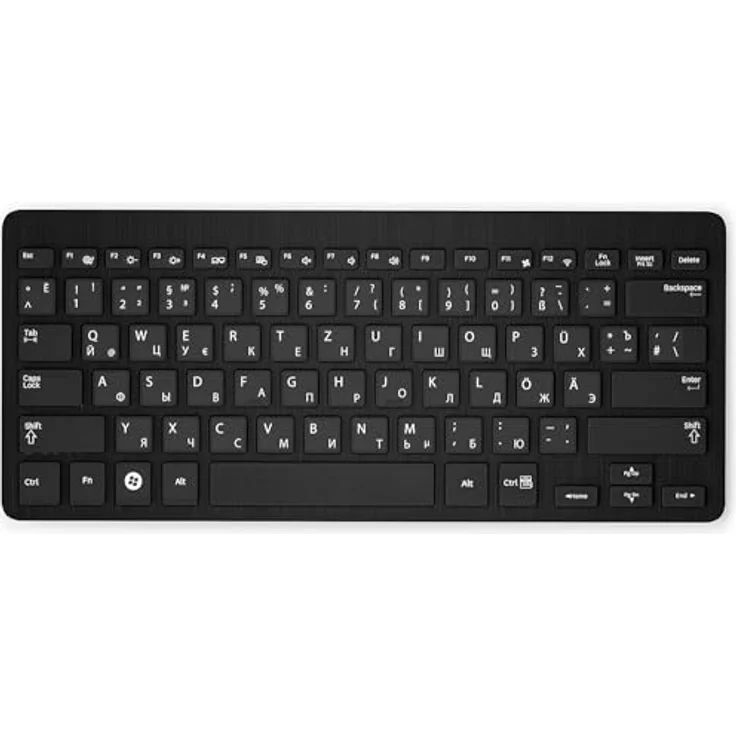 Save-Your-Bitcoins Tastaturaufkleber mit russischer Schrift, Weiß – Bild 5