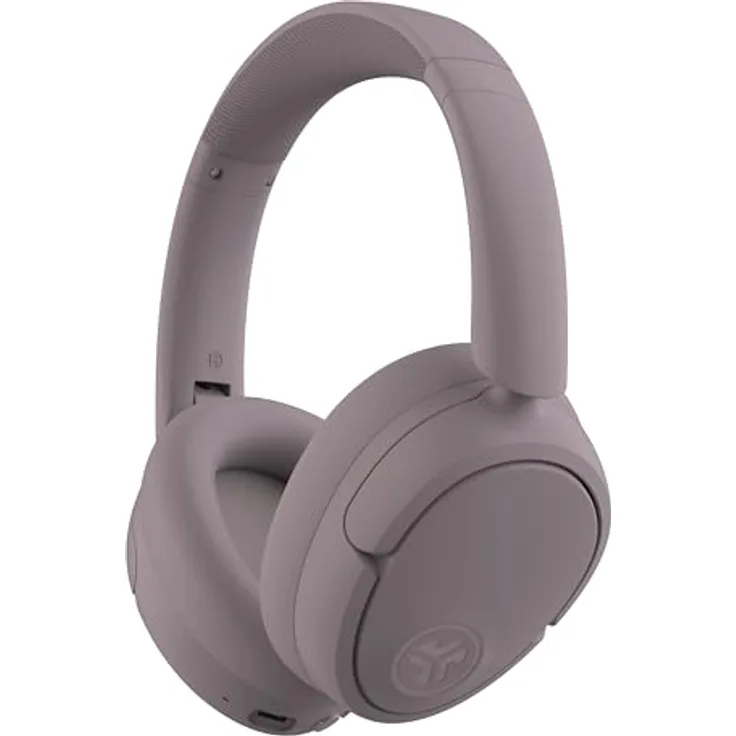 JLab JBuds LUX ANC Smart-Kopfhörer mit aktiver Geräuschunterdrückung – Kabellose Over-Ear-Kopfhörer mit Mikrofon, 70+ Stunden Spielzeit, Faltbare Bluetooth, Multipoint und anpassbarem Sound, Mauve