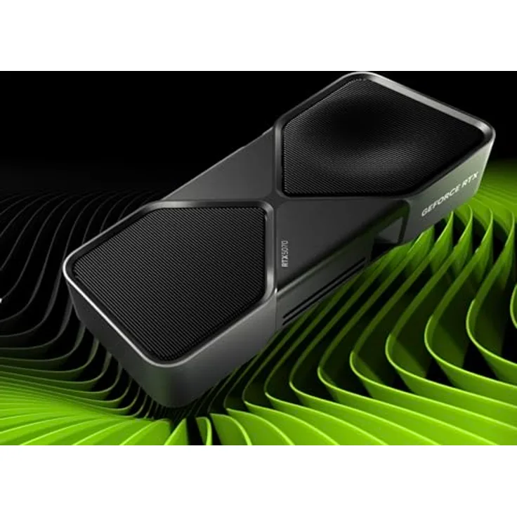 NVIDIA GeForce RTX 5070, 12GB GDDR7 Grafikkarte mit NVIDIA Blackwell Architektur und DLSS 4, Graphitgrau