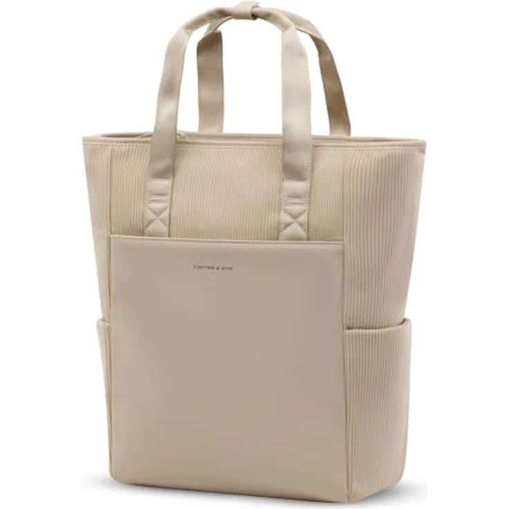 Kapten & Son Lindby Pro Cord Convertible Backpack, Rucksack mit Laptopfach 20L, Dusty Sand beige, vielseitig umwandelbar, komfortabel und robust – Bild 1