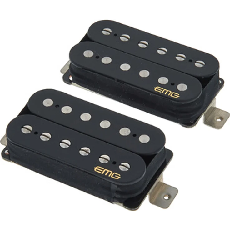 EMG Fat 55 Set Black, Aktives Humbucker Tonabnehmer Set mit Alnico Magneten und Solderless Installation – Bild 1