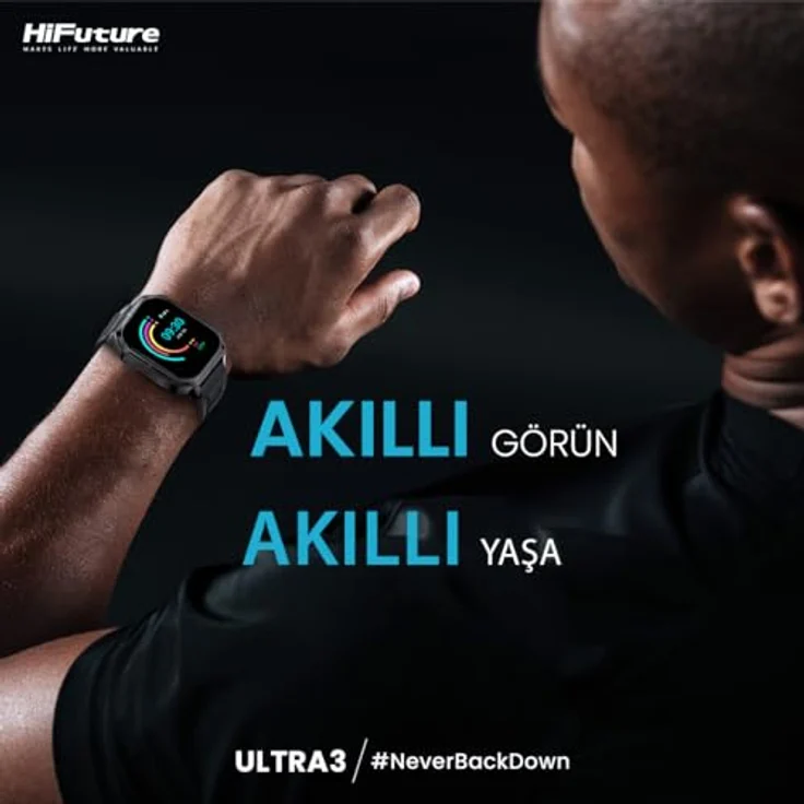 HiFuture FutureFit Ultra3 Smartwatch Red (Stahl), Sportuhr + Smartwatch mit 2" TFT-Display und über 100 Sportmodi – Bild 6