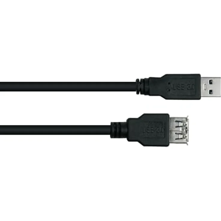 Kabelmeister USB 3.0 Verlängerungskabel A Stecker - A Buchse, 5 Gbit/s, 2m, schwarz – Bild 2