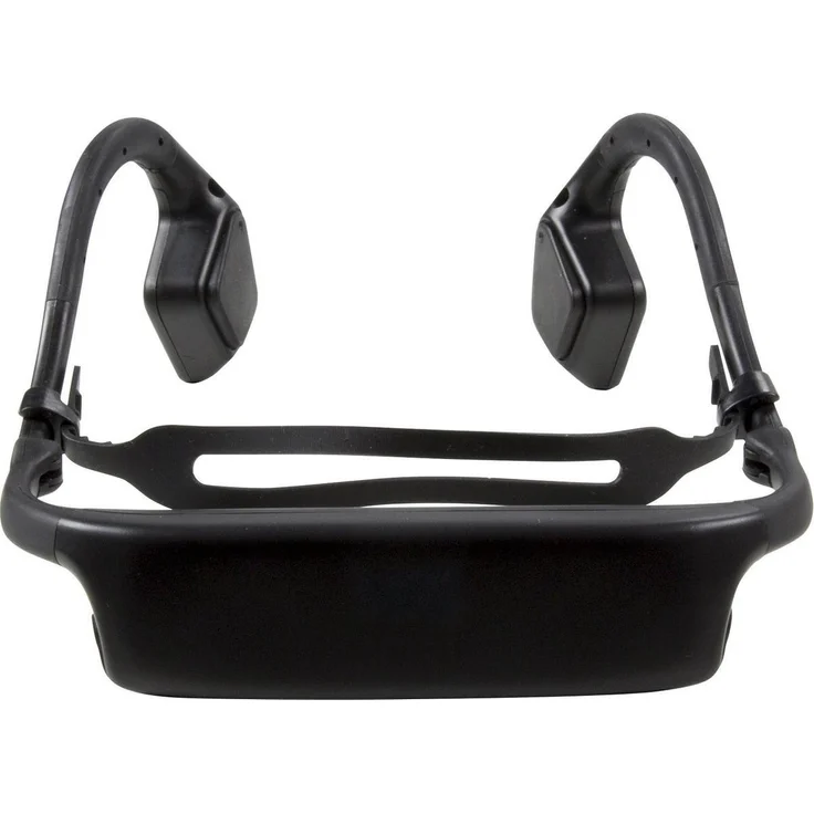 Fysic FH-85, drahtlose Knochenleitungskopfhörer mit Bluetooth 3.0, Mikrofon und IPX5 Wasserschutz, Schwarz, 8 Std. Akkulaufzeit