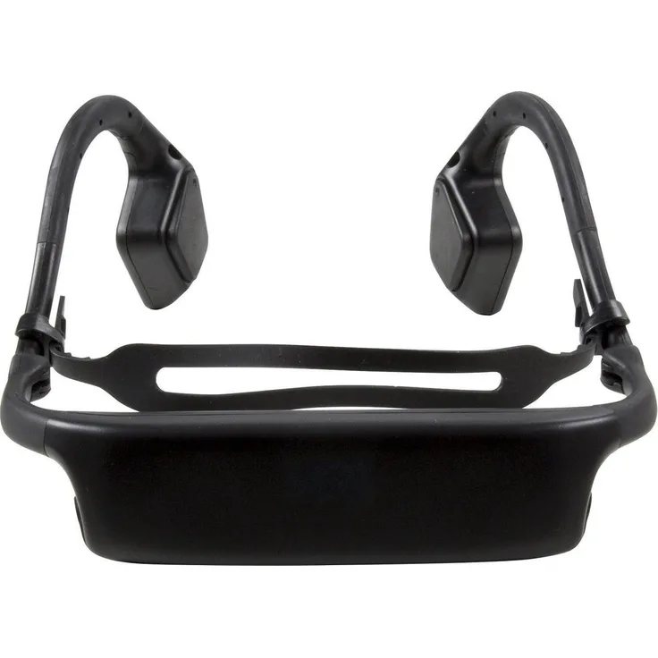 Fysic FH-85, drahtlose Knochenleitungskopfhörer mit Bluetooth 3.0, Mikrofon und IPX5 Wasserschutz, Schwarz, 8 Std. Akkulaufzeit
