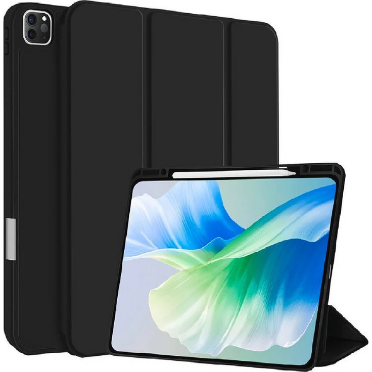 4smarts Tablet-Hülle Folio Case Basic für Apple iPad Pro 13 (M4, 2024), stoßfest, schwarz