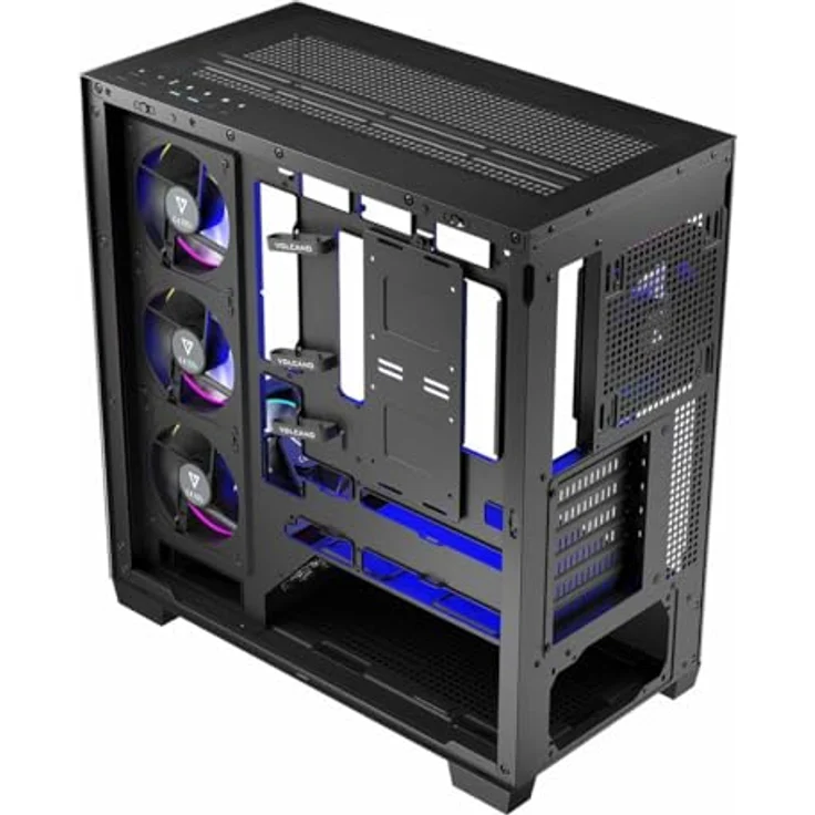 Modecom Volcano Stellar Argb Midi 5F, PC-Gehäuse mit RGB-Beleuchtung, schwarz – Bild 8