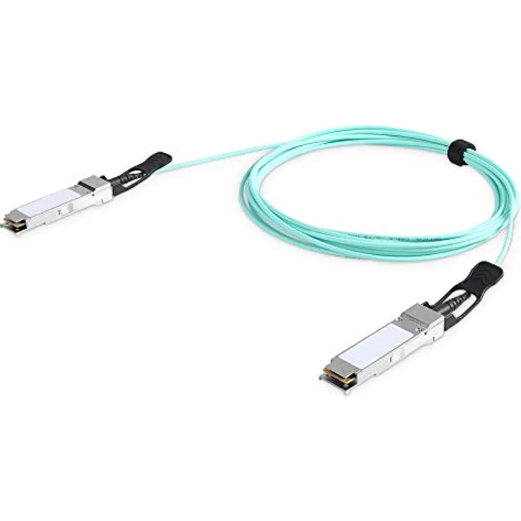 Digitus QSFP+ 40G 5m AOC Kabel, Transceiver, Blau - Leistungsstarke Nahbereichsverbindungslösung mit erhöhter Portdichte