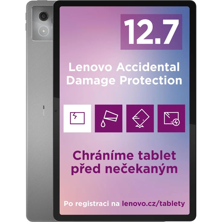 Lenovo IdeaTab PRO TB373FU, 12.7" Tablet mit 8GB RAM, 128GB Speicher, Luna Grau, IP52 Schutz, Android, Wi-Fi 6, 13MP Kamera