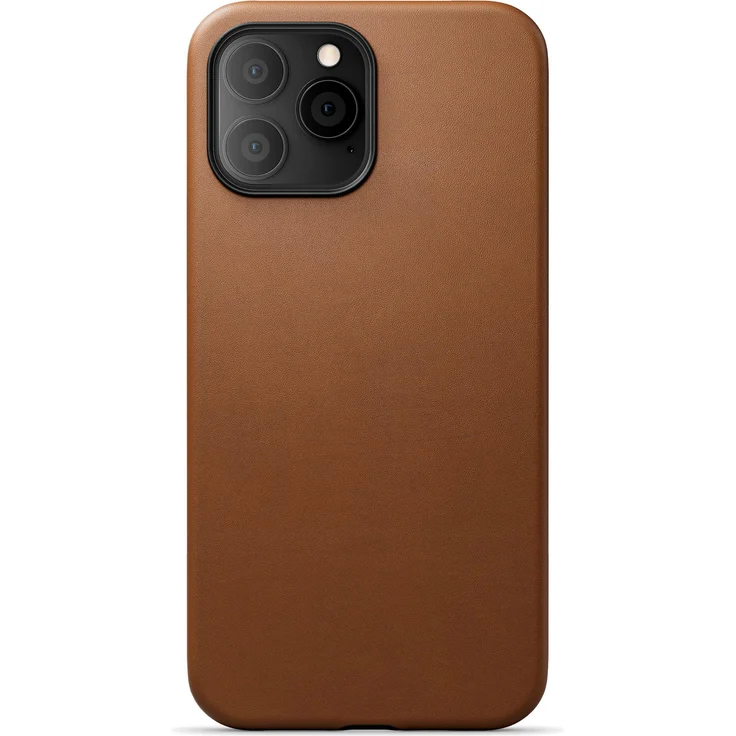 Alogic JLAI1367-TN, Smartphone Hülle für Apple iPhone 13 Pro Max, Beige, aus Vollnarbenleder, MagSafe-kompatibel, schlank und robust, sturzsicher bis 1,5 m