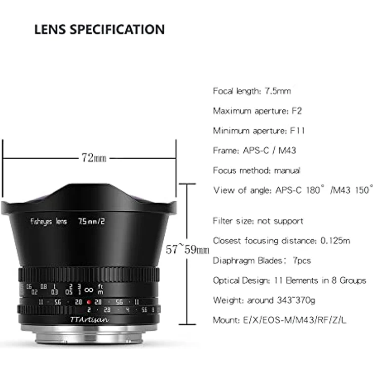 TTArtisan 7,5mm f-2,0 Fisheye Sony E Mount – Bild 6