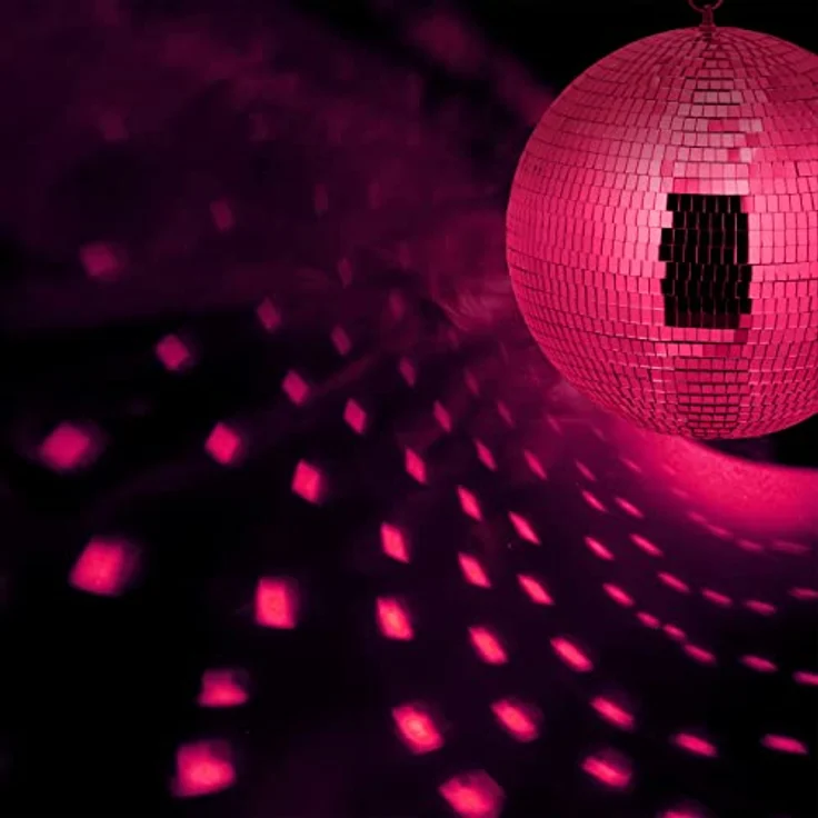 Relaxdays Discokugel, Ø 30 cm, Deko Spiegelkugel zum Aufhängen, große Partykugel mit Metallöse, Discoball Party, Silber - Preisvergleich – Bild 5