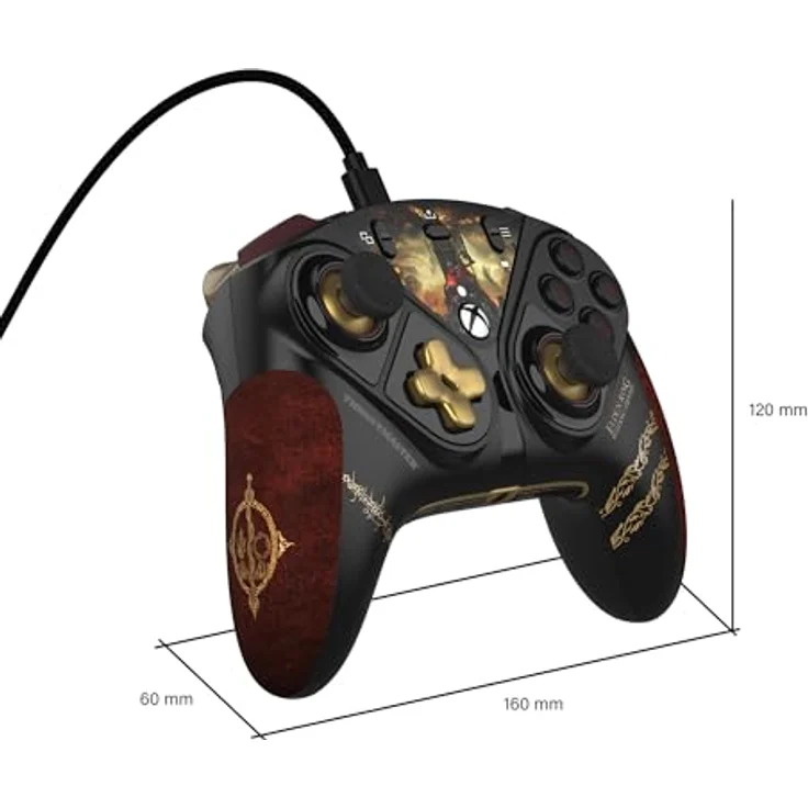 Thrustmaster Eswap X2 Elden Ring Controller Golden One Size, Ergonomisches Gamepad mit stabiler kabelgebundener Verbindung – Bild 8