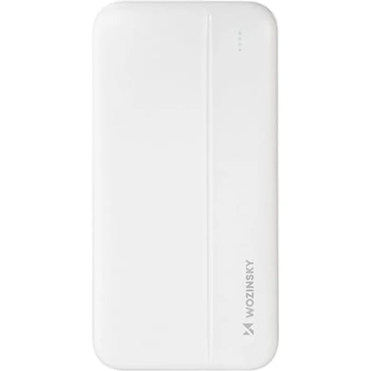 Wozinsky WPBWE1 Powerbank 10000mAh, 2 x USB, weiß, leicht und reisefreundlich mit Schutzfunktionen – Bild 2