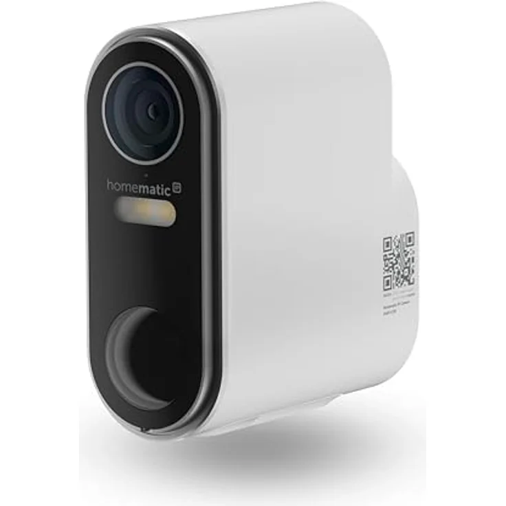 Homematic IP Akku-Außenkamera 162949A0, kabellose Überwachungskamera mit 3 MP, AI Personenerkennung, Zwei-Wege-Audio, Nachtsicht, zur Selbstinstallation – Bild 1