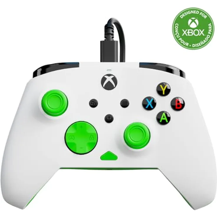 Turtle Beach REMATCH CORE - Wireless Controller für Xbox Series X, anpassbare Impuls-Trigger, ergonomisches Design, Weiss-Grün